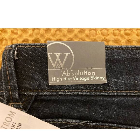 Wit & Wisdom FOR SAGE SHOP High Rise Vintage Skinny Jeans Size 8 Indigo NWT - Picture 4 of 6
